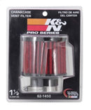 K&N 1.5in Flange ID x 3in OD x 2.5in H Rubber Base Crankcase Vent Filter-11