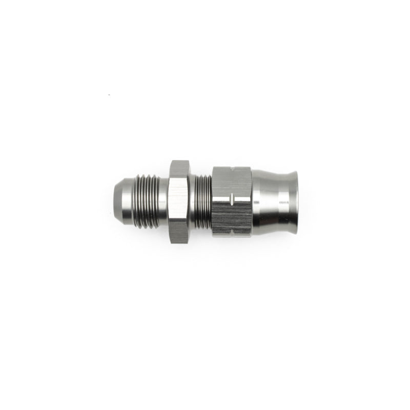 DeatschWerks 6AN Male Flare to 3/8in Hardline Compression Adapter - Includes 1 Olive Insert - 0