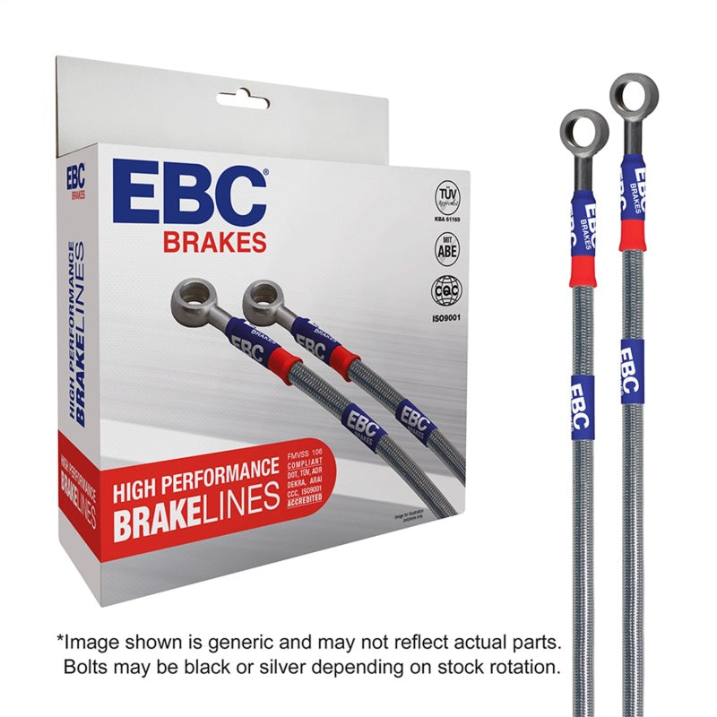 EBC 00-01 Dodge Ram 1500 (4WD) 3.9L (w/ABS w/o Height Sensor) Stainless Steel Brake Line Kit - 0