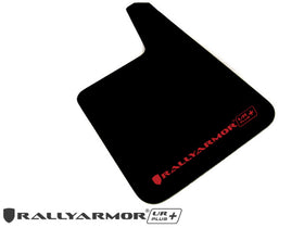 Rally Armor Universal Fit (No Hardware) UR Plus Black UR Mud Flap w/ Grey Logo - 0
