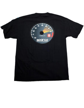 Sparco T-Shirt Tach Blk Lrg - 0