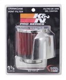 K&N 1.375in Flange ID x 3in OD x 2.5in Height Clamp On Crankcase Vent Filter-6