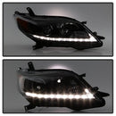 Spyder Toyota Sienna 2011-2014  Projector Headlights - DRL LED - Black PRO-YD-TSEN11-DRL-BK-7