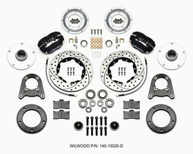 Wilwood Forged Dynalite-M Front Kit 10.75in Drilled 1950-1955 MG-TD/TF