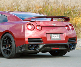 HKS RACING MUFFLER R35 GT-R w/ SILENCER - 0