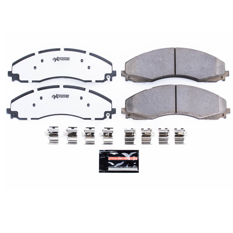 Power Stop 17-19 Ford F-450 Super Duty Front Z36 Truck & Tow Brake Pads w/Hardware - 0