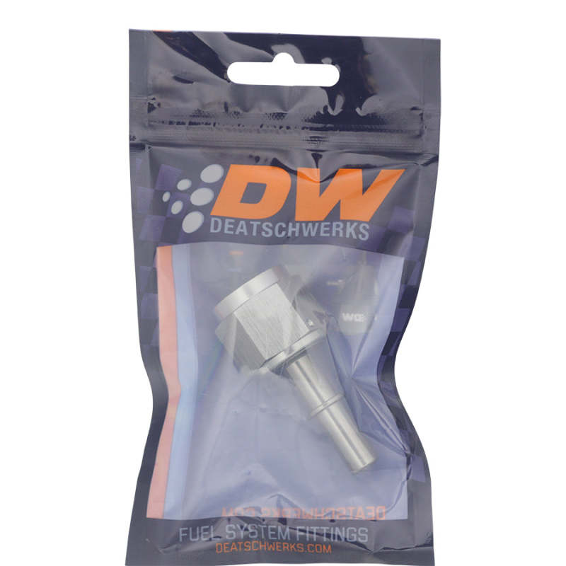 DeatschWerks 10AN Female Flare Swivel to 3/8in Male EFI Quick Disconnect - Anodized DW Titanium - 0