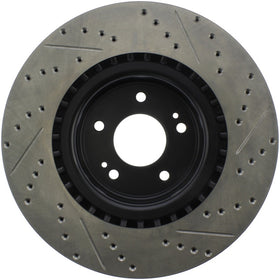 StopTech 10 Hyundai Genesis Coupe w/ Factory Brembo Slotted & Drilled Right Front Rotor - 0