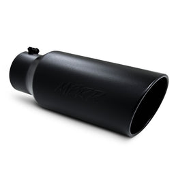 MBRP Universal Tip 7in O.D. Rolled End 5in inlet 18in length Black - 0
