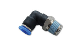 Vibrant Male Elbow Pneumatic Vacuum Fitting (1/4in NPT Thread) - for use with 1/4in (6mm) OD tubing - 0