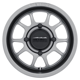 Method MR409 Bead Grip 15x7 / 4+3/13mm Offset / 4x156 / 132mm CB Steel Grey Wheel