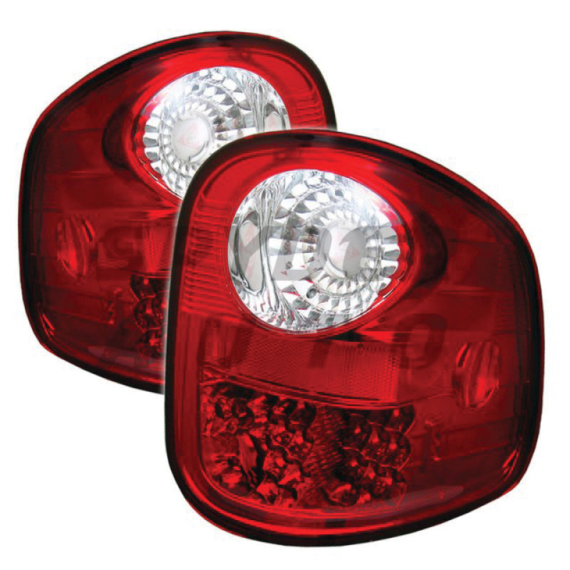 Spyder Ford F150 Flareside 97-03 LED Tail Lights Red Clear ALT-YD-FF15097FS-LED-RC - 0