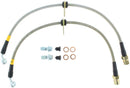 StopTech 10+ Camaro SS V8 Stainless Steel Front Brake Lines-4