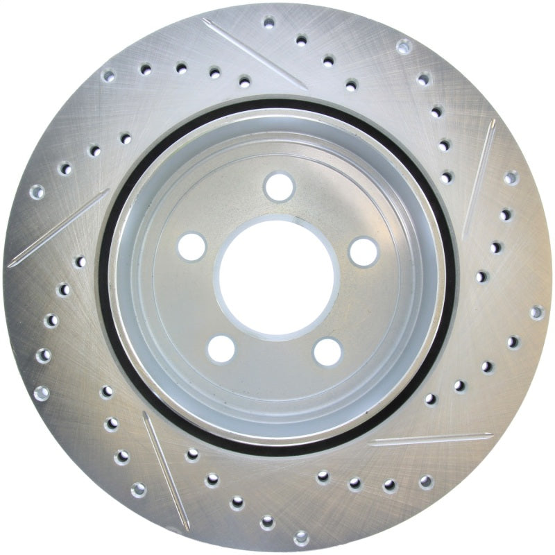StopTech Select Sport 2011-2012 Dodge Challenger RT Drilled and Slotted Rear Right Brake Rotor - 0