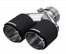 MBRP 3in ID / Dual 4in OD Out Staggered L 9.87in / R 9.37in Dual Wall Carbon Fiber Univ Exhaust Tip-5