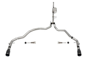 Corsa 2021-2025 Ford F-150 SuperCrew/6.5in Bed 3.5L V6 Sport Cat-Back Dual Rear Exit-Black PVD