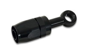 Vibrant -10AN Banjo Hose End Fitting for use with M16 or 5/8in Banjo Bolt - Aluminum Black - 0