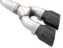 AWE 21+ Ford F150 Dual Side Exit Cat-Back Exhaust - 4.5in Diamond Black Tips *For Stock Y-Pipe Only-9