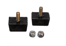 Energy Suspension Univ Blk 7/8in H x 1-7/8in L x 1-3/8in W Low Profile Rectangular Bump Stops (2 ea) - 0