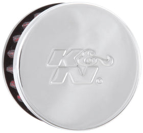 K&N Clamp On Rubber Base Crankcase Vent Filter 0.5in Flange ID 2in OD 1.5in Height - 0