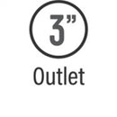 MagnaFlow Muffler Mag SS 16Ga 30X6X6 3X3 C/C-9