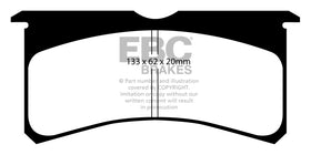 EBC Brakes Redstuff Ceramic Brake Pads - 0