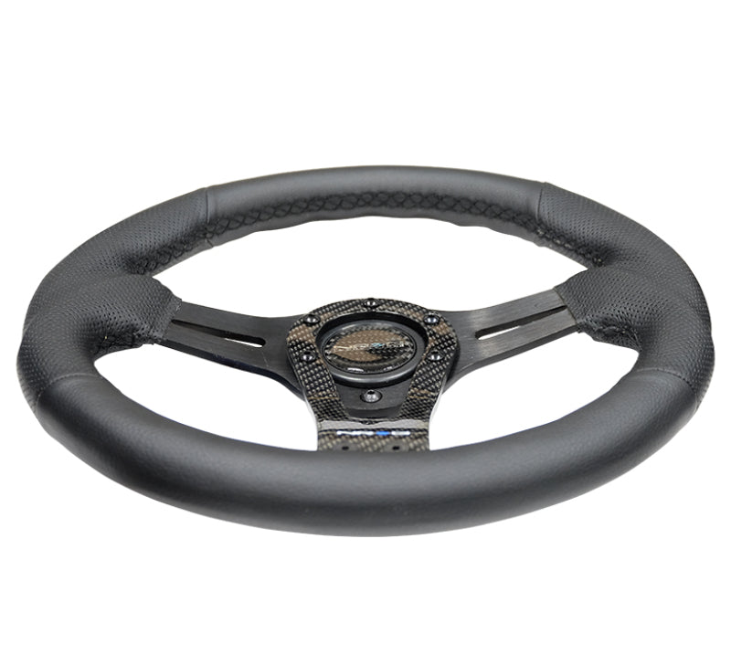 NRG Reinforced Steering Wheel (320mm) w/Carbon Center Spoke - 0