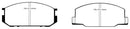 EBC 85-90 Lotus Esprit 2.2 Yellowstuff Front Brake Pads-6
