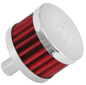 K&N Steel Base Chrome Top Crankcase Vent Filter 1/2in. Vent / 2in. OD / 1-1/2in. Height - 0