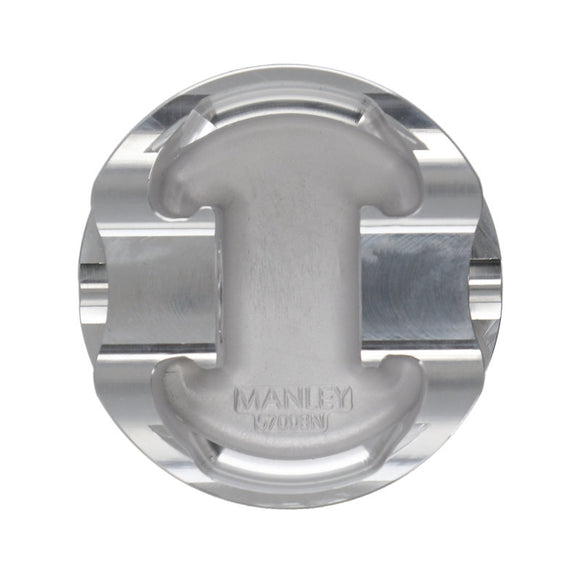 Manley 2018+ Ford Coyote 5.0L 6.75cc Dish 3.700in Bore 12:1 CR 22mm Pin Platinum Ext Duty Pistons