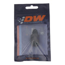 DeatschWerks 6AN Male Flare to 1/4in Female EFI Quick Connect Adapter - Anodized Matte Black-4