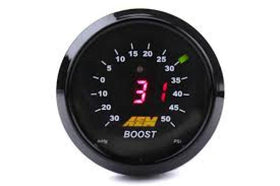 AEM 52mm Boost Digital Gauge -30-50psi - 0