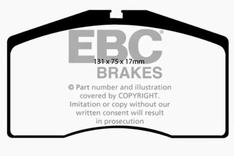 EBC 93-95 Porsche 911 (964) 3.6 Turbo Redstuff Front Brake Pads - 0