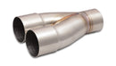 Vibrant 2-1 SS Merge Collectors (2-1/2in Inlet Slipover ID 2-1/2in Outlet OD) - Sold Individually-2
