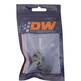 DeatschWerks 8AN Female Flare to 6AN Male Flare Reducer - Anodized Matte Black - 0
