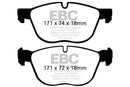 EBC 07-10 BMW X5 3.0 Ultimax2 Front Brake Pads-2