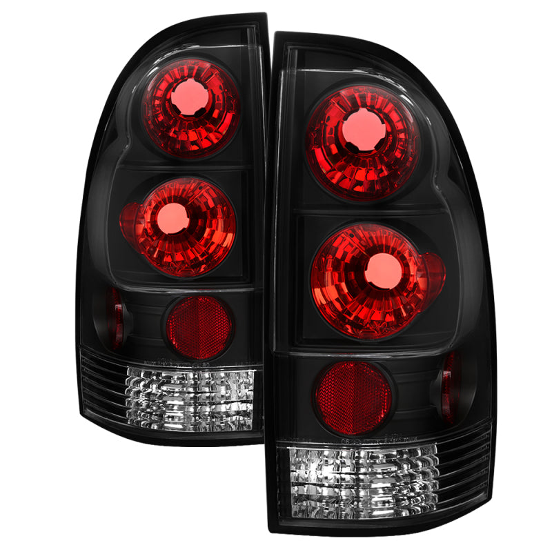 Spyder Toyota Tacoma 05-15 Euro Style Tail Lights Black ALT-YD-TT05-BK - 0