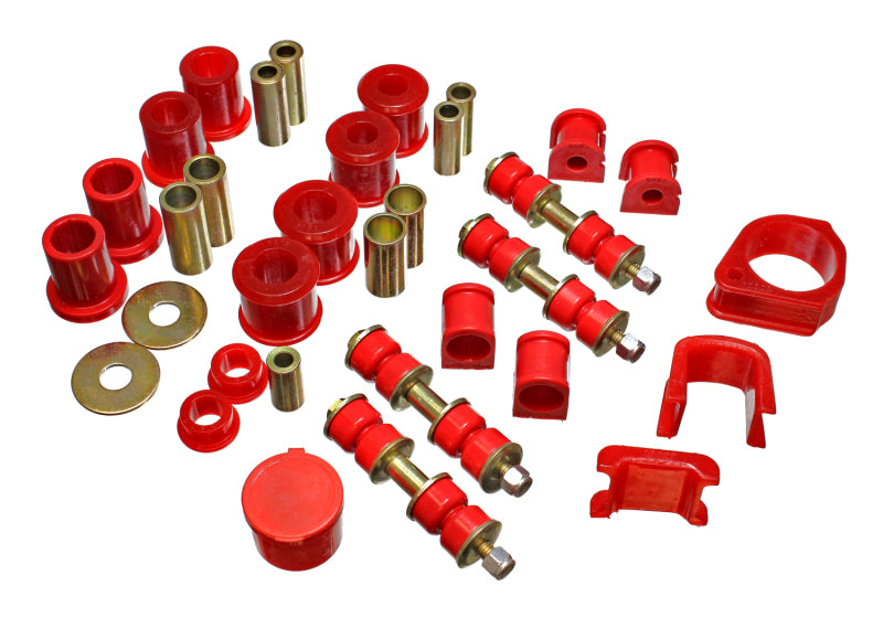 Energy Suspension 97-01 Ford Escort/ZX2 Red Hyper-flex Master Bushing Set - 0