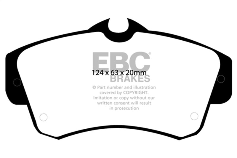 EBC 00-11 Chrysler PT Cruiser 2.4 Greenstuff Front Brake Pads - 0