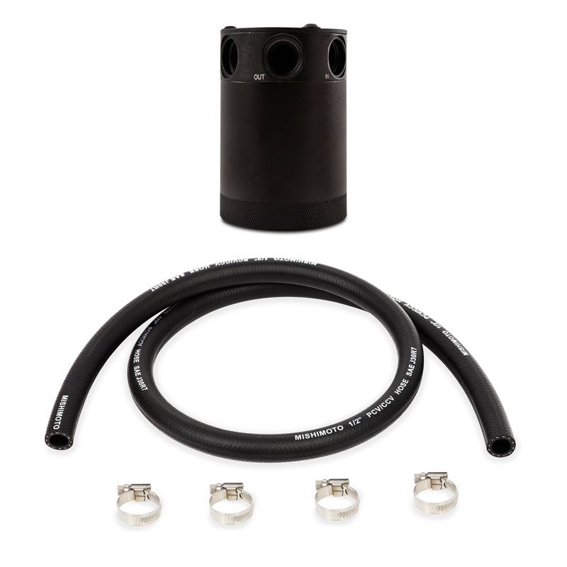 Mishimoto Compact Baffled Oil Catch Can - 3-Port - 0