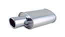 Vibrant StreetPower Oval Muffler with 4in Round Tip Angle Cut Rolled Edge - 2.5in inlet I.D.-2