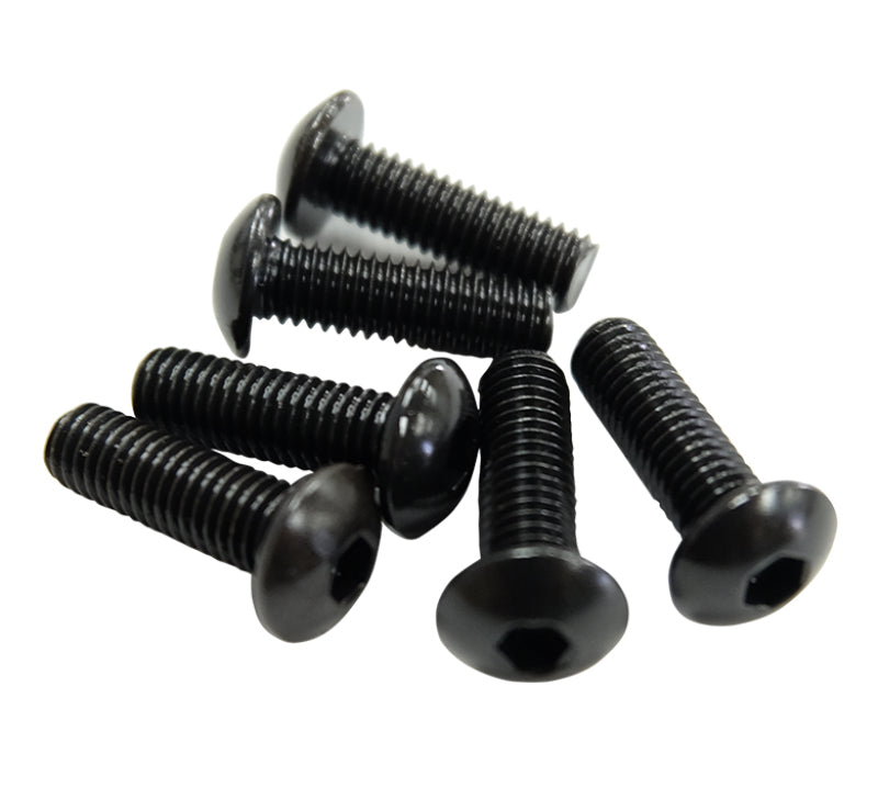 NRG Steering Wheel Screw Upgrade Kit (Flat) - Black - 0