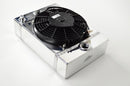 CSF Universal Drag Race / Tuck Radiator w/9in Spal Fan - 10.5in H x 10in L x 3.6in W-1