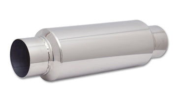Vibrant SS Resonator (Standard Design) 3.5in inlet/outlet x 18in long w/5in OD resonator body - 0