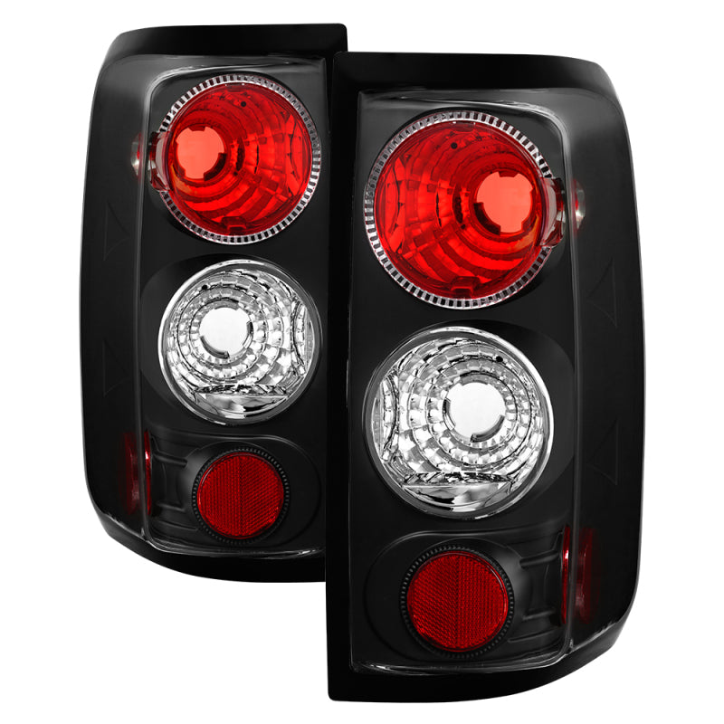 Spyder Ford F150 side 04-08 (Not Fit Heritage & SVT)Euro Tail Lights Blk ALT-YD-FF15004-BK - 0