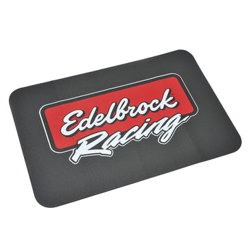 Edelbrock Racing Fender Cover - PVC Foam Mat - 2 Color Printed Edelbrock Racing Logo - 0