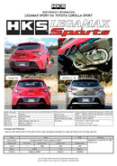 HKS LEGAMAX Sports 2018 Toyota Corolla Sport 2ZR/8NR-4