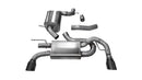 Corsa 10-14 Volkswagen GTI Mk6 Black Touring 3.0in Cat-Back Dual Rear Exit Polished Pro-Series Tips-1
