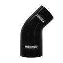 Mishimoto 2.5in to 3in 45 Degree Silicone Coupler - Black-1
