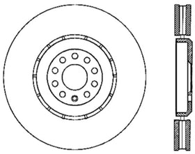 StopTech 04-06 Audi TT Quattro / 04 VW Golf R32 AWD Drilled Left Front Rotor - 0